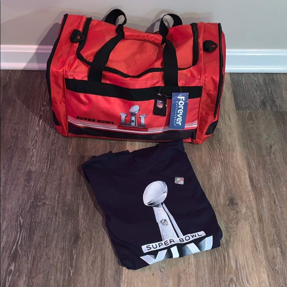 NFL Super Bowl swag pack adult large duffel bag